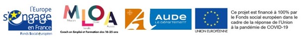 bannière logo FSE MLOA AUDE UE